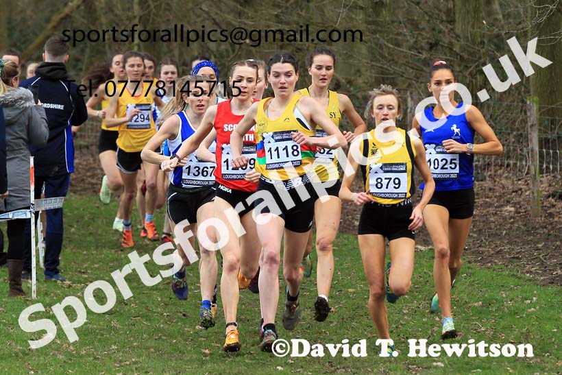 Senior Womens 2022 CAU Inter Counties Cross Country, Prestwold Hall, Loughborough.  Photo: David T. Hewitson/Sports for All Pics